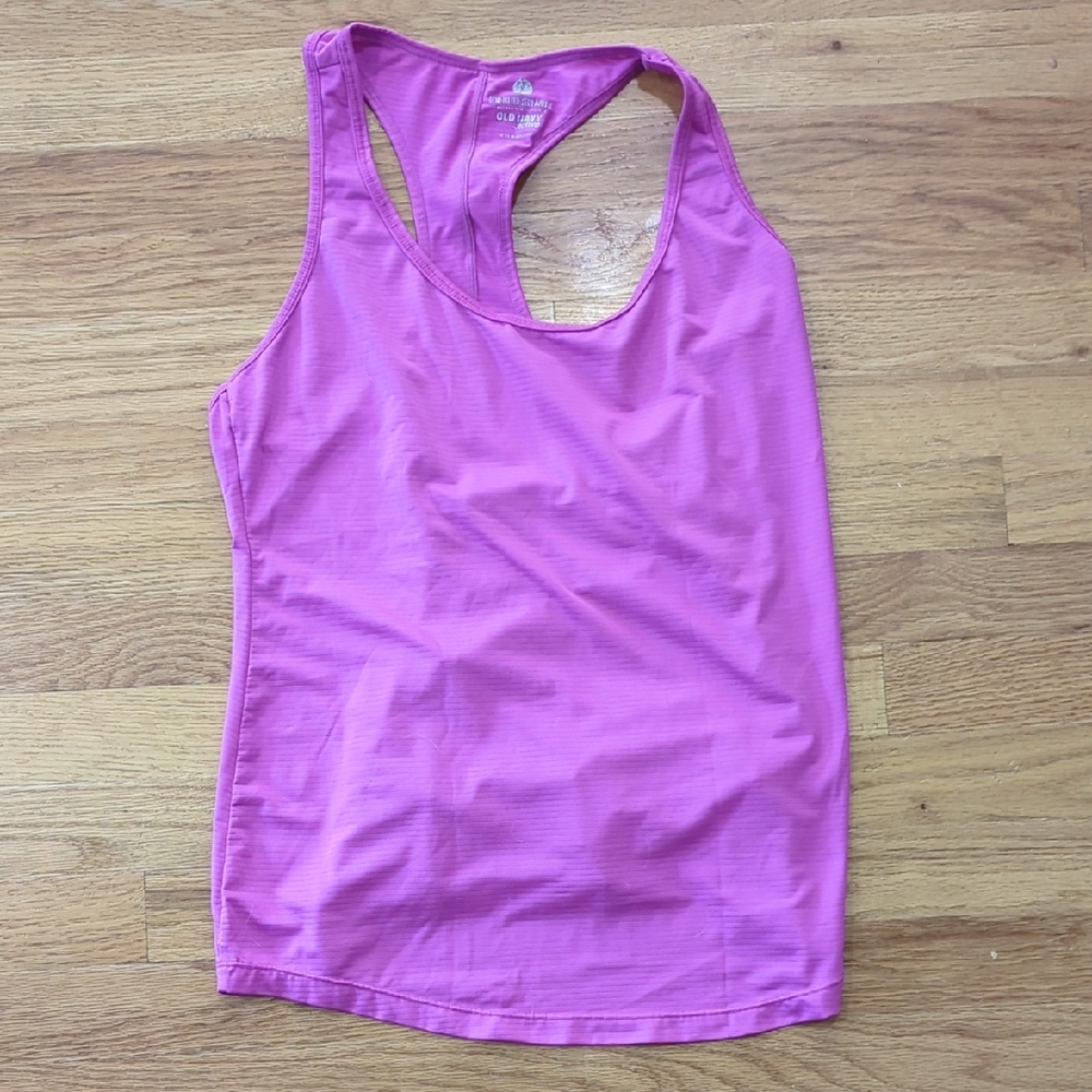 Old Navy Pink Sleeveless Cut Out Tank Top